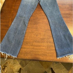 Mother - The Weekender Fray Flare Jeans